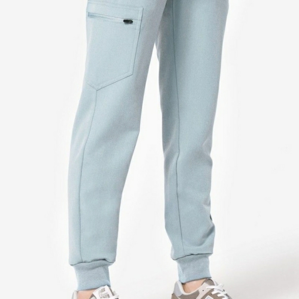FIGS Dusty Blue Set Catarina Top & Zamora Bottoms